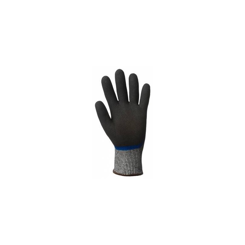 GANTS ANTI-COUPURE BLEU ENDUITS NOIR