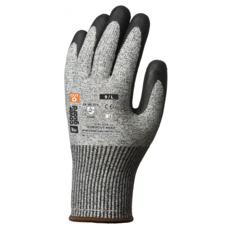 GANTS ANTI-COUPURE GRIS ENDUITS NOIR
