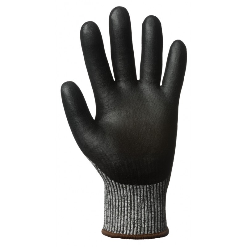 GANTS ANTI-COUPURE GRIS ENDUITS NOIR