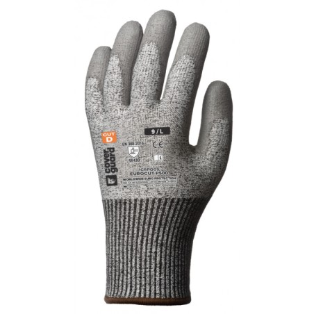 GANTS ANTI-COUPURE ENDUCTION PU GRIS EUROCUT P500
