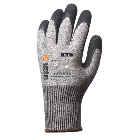 GANTS ANTI-COUPURE GRIS ENDUITS NOIR