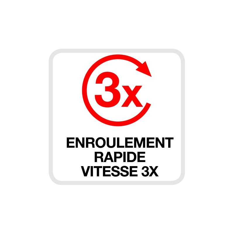 DECAMETRE RUBAN FIBRE 30M X 19MM BLOCAGE MAGNETIQUE