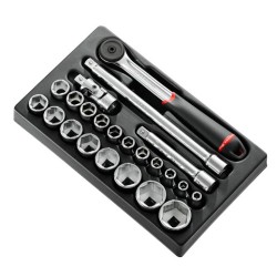 MODULE THERMO DOUILLES 1/2" 6 PANS MÉTRIQUES - 23P REF MOD.S161-36PB MODULE THERMO DOUILLES 1/2" 6 PANS MÉTRIQUES - 23P REF MOD.S161-36PB