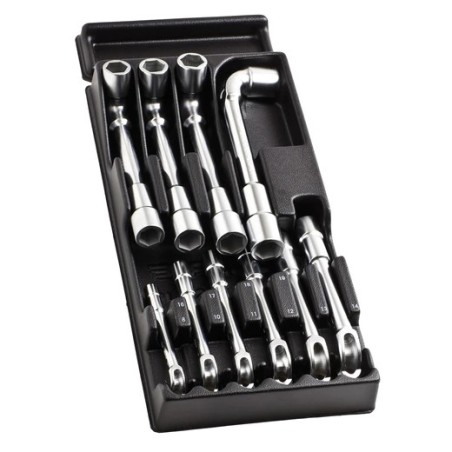 MODULE THERMO DE CLÉS À PIPE DÉBOUCHÉES MÉTRIQUES 8 A 19 MM REF MOD.75-1PB