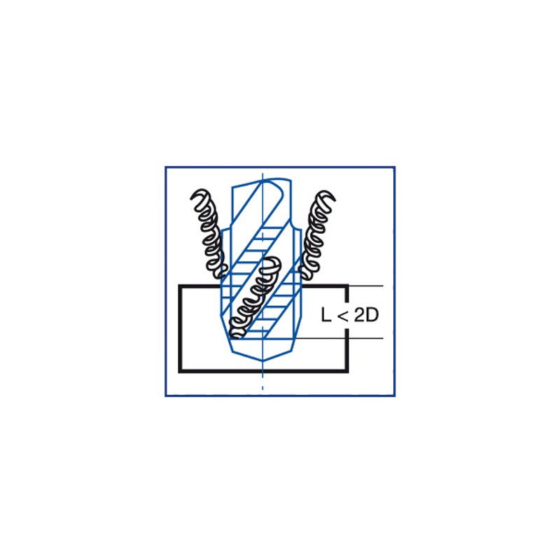 TARAUD HELICOIDAL MACHINE PMX+TIALN DIN371 BLEU INOX