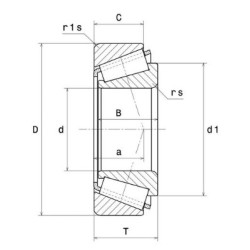 ROULEMENT A ROULEAUX CONIQUES 4T-L44649/L44610