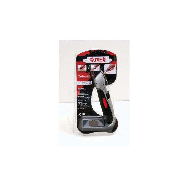 CUTTER BIMAT TOPSECURITY LAME AUTO RETRAC SUR CARTE