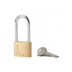 CADENAS LAITON 40mm ANSE 1/2 HAUTE 58mm 2 CLES