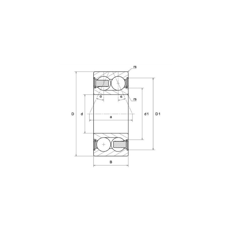 ROULEMENT A BILLES ACIER 5208SCLLDC3/2AS