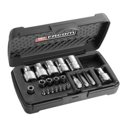 DOUILLES 1/4" ET 1/2" TORX® ET EMBOUTS - 21P REF RSX.19BPB DOUILLES 1/4" ET 1/2" TORX® ET EMBOUTS - 21P REF RSX.19BPB