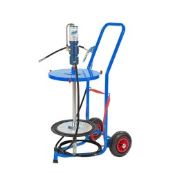 ENSEMBLE MOBILE GRAISSE 60/1 POUR TONNELET 50KG ANSE AVEC 2 BRAS FLEXIBLE 10M