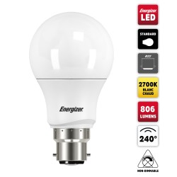AMPOULE LED CULOT B22 60W LUMIERE CHAUDE AMPOULE LED CULOT B22 60W LUMIERE CHAUDE