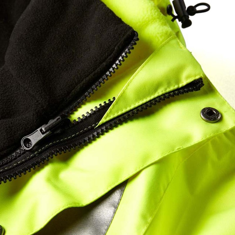 PARKA HAUTE VISIBILITE 4 EN 1 JAUNE WELLINGTON