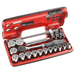 JEU DBOX DE DOUILLES 1/2" 6 PANS MÉTRIQUES REF S.360DBOX4PB JEU DBOX DE DOUILLES 1/2" 6 PANS MÉTRIQUES REF S.360DBOX4PB