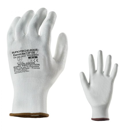 GANTS DE MANUTENTION ET DE PRÉCISION ENDUITS BLANC