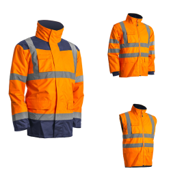 PARKA HI VIZ 4 EN 1 KANATA ORANGE PARKA HI VIZ 4 EN 1 KANATA ORANGE