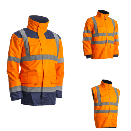 PARKA HI VIZ 4 EN 1 KANATA ORANGE