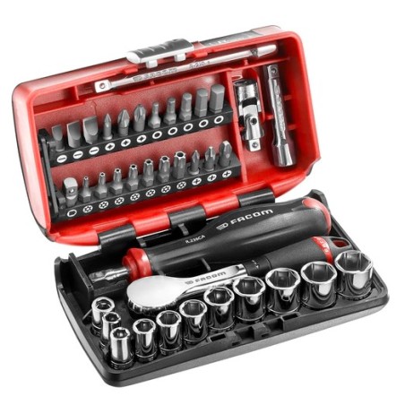 JEU DE DOUILLES 1/4" 6 PANS - MÉTRIQUES REF R.181NANOPB