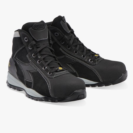 CHAUSSURES DE SECURITES HAUTE EN CUIR NOIR S3 SRA HRO ESD
