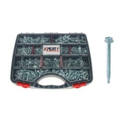 COFFRET VIS AUTOPERCEUSES TÊTE HEXAGONALE DIN 7504K ACIER