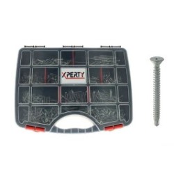 COFFRET VIS AUTOPERCEUSES TETE FRAISEE POZIDRIVE DIN 7504O INOX A2