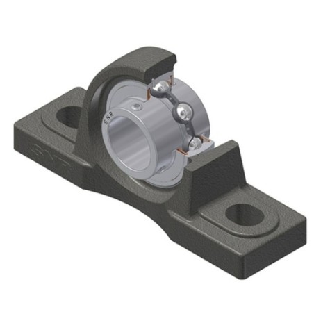 PALIER COMPLET INOX AUTO-ALIGNEUR A SEMELLE REF SUCP204