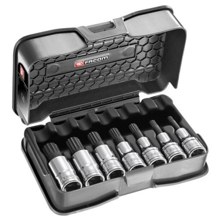 COFFRET DE DOUILLES TOURNEVIS 1/2" COURTES XZN® - 7P REF SV.J7APB