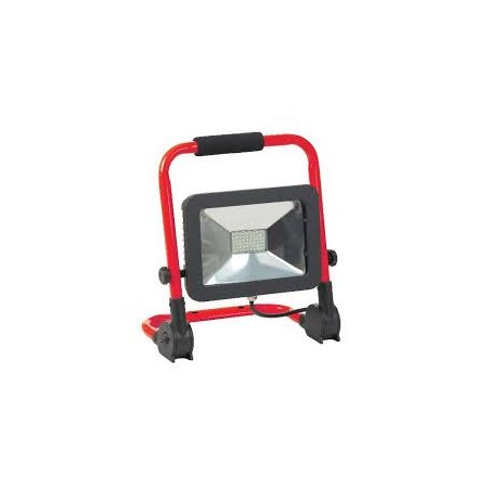 Projecteur portable de chantier LED -30W - pliable - orientable -  2700 lumen -câble de 3m HO5RNF 3G1- tête IP65