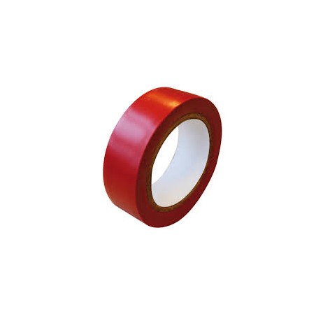 PVC ELECTRICIEN ROUGE - tour de 10 rouleaux - Long 10M x Larg : 15mm