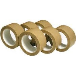 6 ROULEAUX EMBALLAGE HAVANE 100M x 48MM