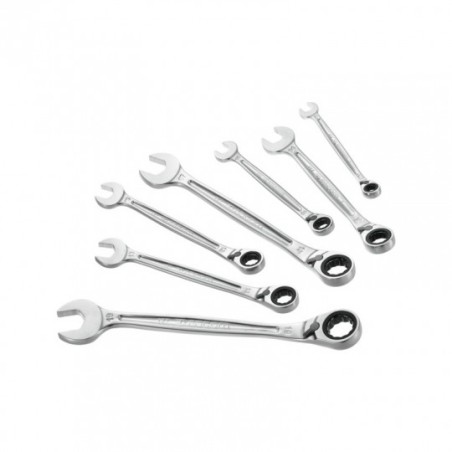 JEU DE 7 CLES MIXTES A CLIQUET REF 467B.J7PB