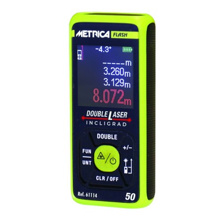 TELEMETRE FLASH DOUBLE LASER 50M