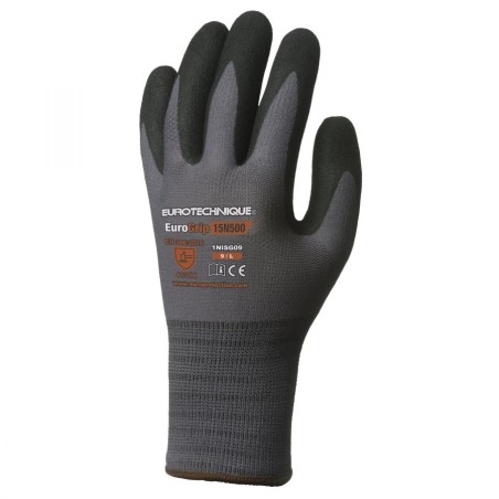 GANTS DE MANUTENTION ET DE PRÉCISION GRIS ENDUITS NITRILE NOIR