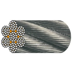 CÂBLE GALVA D.12MM AM 7X19 CRM 10404 KG  LE METRE - 10m minimum CÂBLE GALVA D.12MM AM 7X19 CRM 10404 KG  LE METRE - 10m minimum