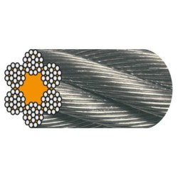CÂBLE GALVA D.13MM AT 6X19 CRM 10400 KG  LE METRE - 25m minimum CÂBLE GALVA D.13MM AT 6X19 CRM 10400 KG  LE METRE - 25m minimum