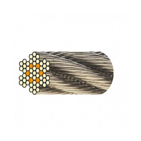 CÂBLE INOX D.2MM 7X7 LE METRE - 25m minimum