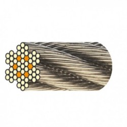 CÂBLE INOX D.2,5MM 7X7 LE METRE - 25m minimum CÂBLE INOX D.2,5MM 7X7 LE METRE - 25m minimum