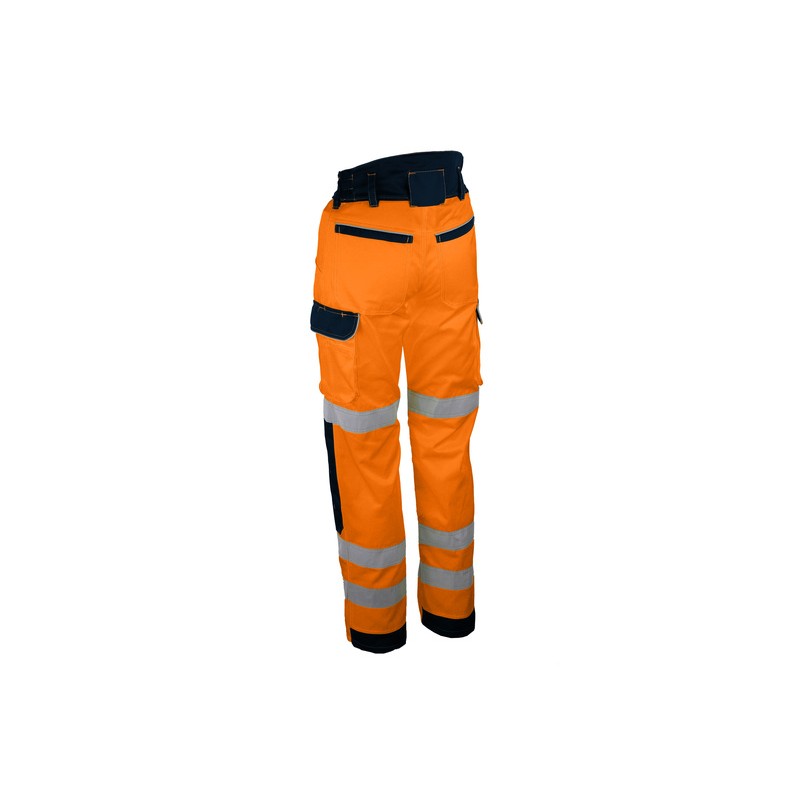 PANTALON DE TRAVAIL HAUTE VISIBILITE POLY/COTON 280GM2
