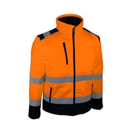 VESTE HAUTE VISIBILITÉ SOFTSHELL TRIPLE COUCHE MEMBRANE PU