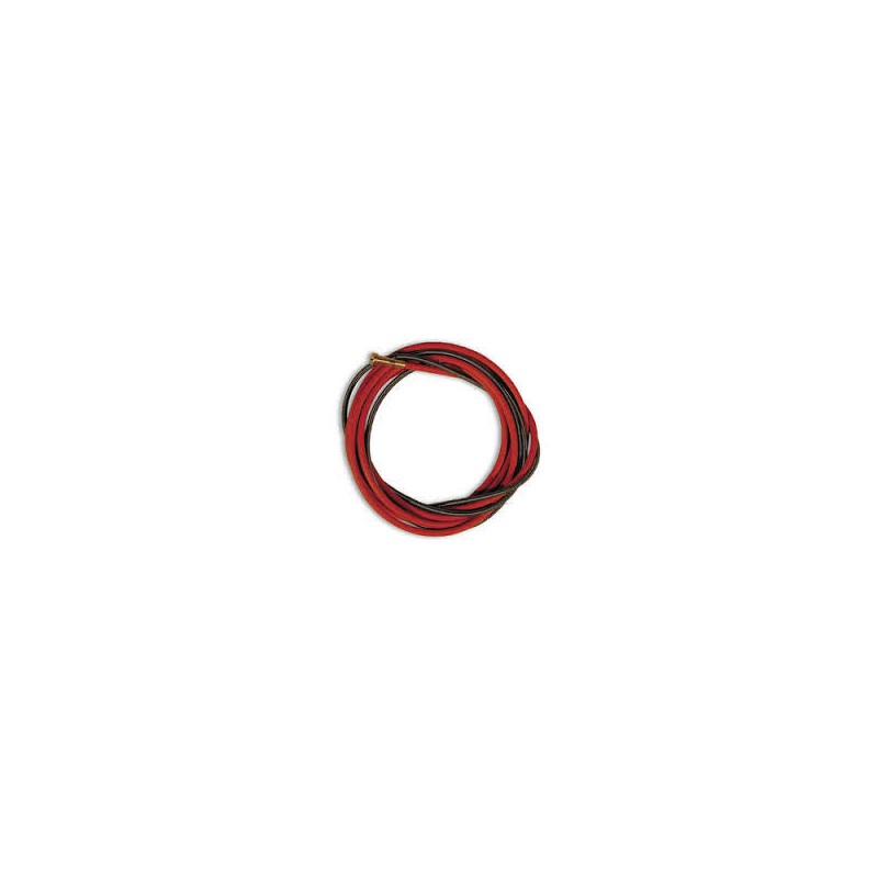 Gaine guide-fil acier rouge 20x45 5m ø1.0/1.2