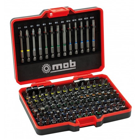 COFFRET 113 PIECES - 111 EMBOUTS DE VISSAGE+2 PORTE-EMBOUT