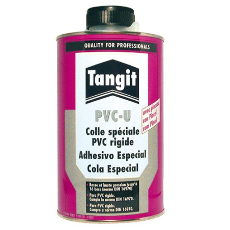 COLLE SPÉCIALE PVC RIGIDE BOITE DE 1 LITRE AVEC PINCEAU