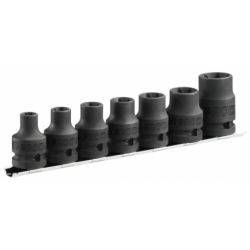 JEU DE 7 DOUILLES IMPACT TORX®1/2" SUR RACK REF NSTX.J7 JEU DE 7 DOUILLES IMPACT TORX®1/2" SUR RACK REF NSTX.J7