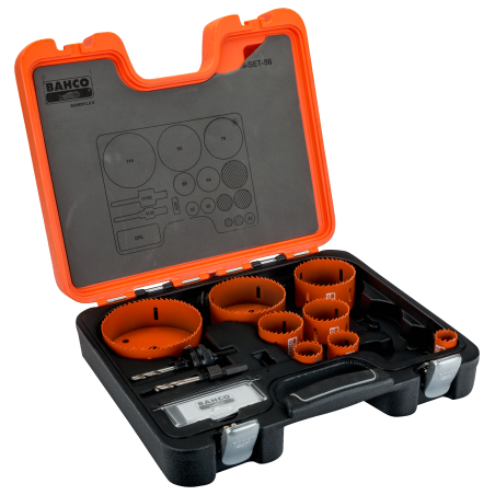 COFFRET DE SCIES TREPANS BIMETAL SANDFLEX DE 25 A 114 12 PCS