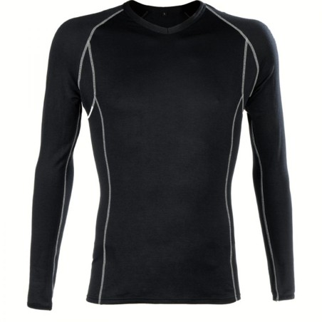 T-SHIRT LONG SLEEVE NOIR TAILLE