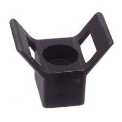 SUPPORT MURAL NOIR POUR COLLIERS NYLON Ø 9.5 CDT 100 SUPPORT MURAL NOIR POUR COLLIERS NYLON Ø 9.5 CDT 100