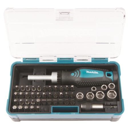 COFFRET FIXATION TOURNEVIS A CLIQUET ET 46 ACCESSOIRES