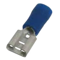 100 COSSES FEM 6.3X0.8 BLEU