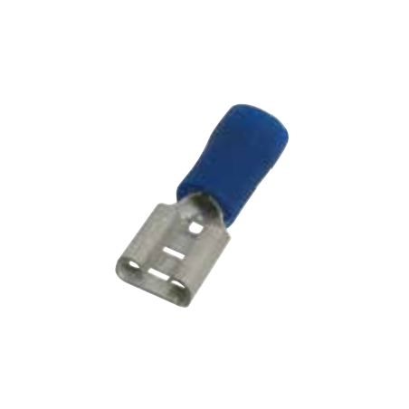 100 COSSES FEM 6.3X0.8 BLEU