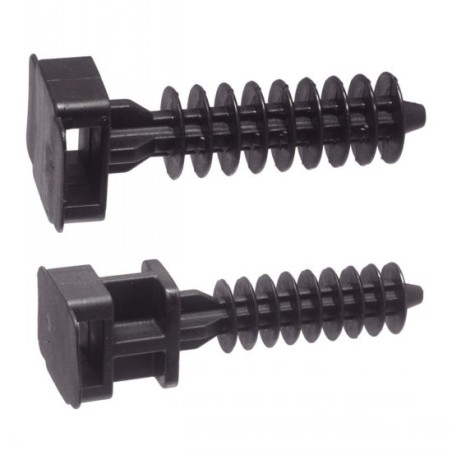 SUPPORT MURAL EN CHEVILLE NOIR POUR COLLIERS NYLON
